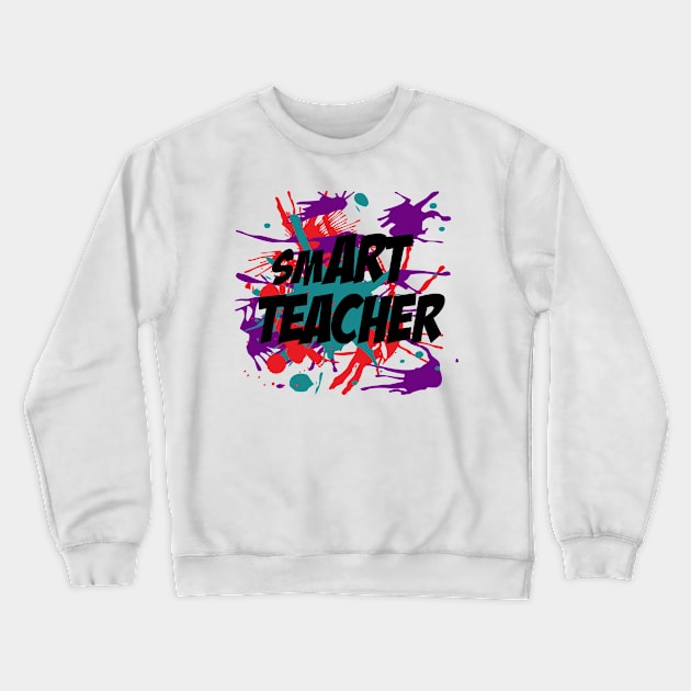 smART Teacher Crewneck Sweatshirt by Pinkazoid